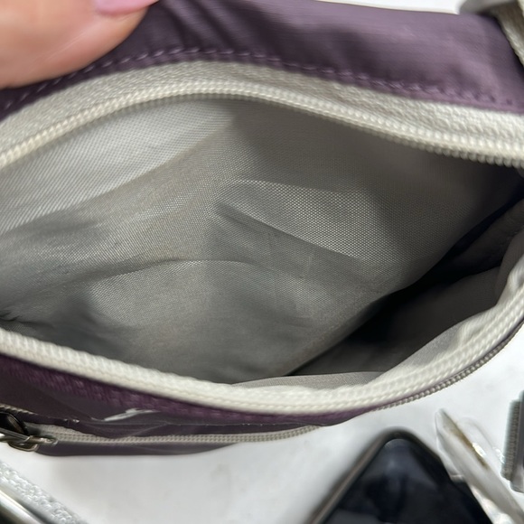 Eddie Bauer Purple Nylon Crossbody Lightweight Travel Bag MCB5128N - Picture 8 of 10